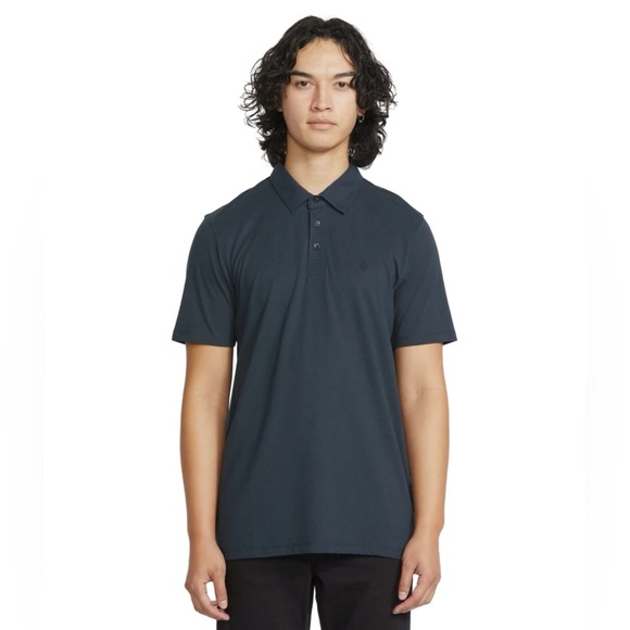 NEW Volcom ($42.00) WOWZER POLO SHORT SLEEVE - NAVY - Picture 2 of 8
